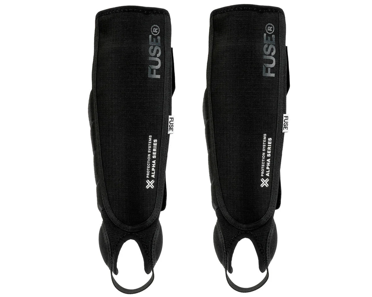 Fuse Alpha Plus Shin Guard/Ankle Guard Combo (Black/Grey) (XL)